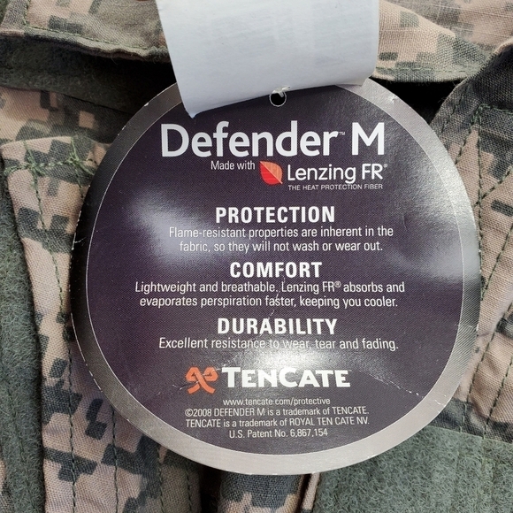 Defender M Tencate Camo Jacket Mens M Short Army Combat Uniform Flame Resistant - Picture 2 of 13